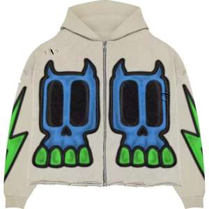 Sweat à capuche homme surdimensionné personnalisé de qualité supérieure impression numérique français éponge pierre lavage sweat en détresse hiver sweats à capuche chauds - Product Image 3