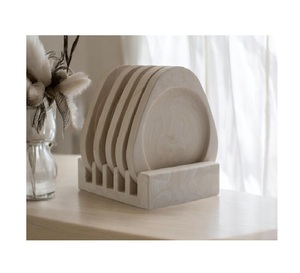 Elegant Round <b>Black</b> Stone Drink <b>Coasters</b> Set 4 Pc with <b>coaster</b> Box Set for Modern Home Decor Natural Marble Tableware Protection - Product Image 2