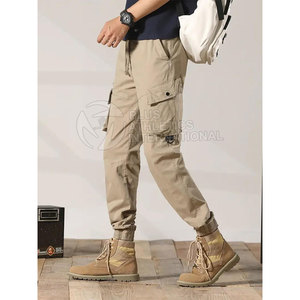 Ropa de calle para hombre, pantalones de Jogger con ajuste cónico y puños elásticos para aspecto urbano, pantalones de calle holgados para hombre - Product Image 2