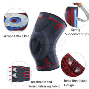 Mangas de rodilla Soporte elástico para rodilla y codo para levantamiento de pesas Ropa de fitness Mangas de rodilla - Product Image 2