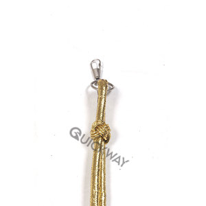 Venta al por mayor de flecos de borlas de seda hechos a mano cincture color dorado para suministro de fábrica de lujo decorativo - Product Image 1