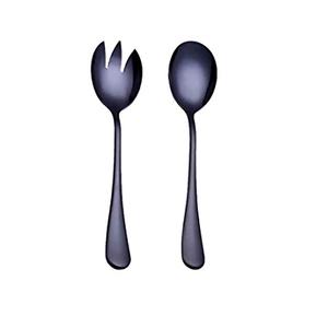 Service à salade plaqué or avec poignée enduite noire, nouveau Design, service à salade en métal, prix de gros, derniers couverts, nouveaux couverts - Product Image 4