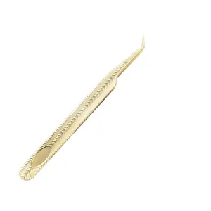 Pinzas Profesionales de Acero Inoxidable para Pestañas con Punta Fina, Logotipo Personalizado, Paquete a Granel para Estilizar Pestañas Postizas - Product Image 6