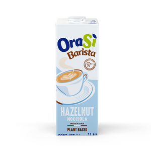 Bevanda Vegetale al Gusto Nocciola OraSi Barista per Distributori, 1 Litro, 12 Unità, Durata 420 Giorni - Product Image 1
