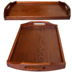 SAC PLATEAU DE SERVICE EN BOIS PERSONNALISÉ DÉCORATIF Plateaux en bambou gravés au LASER Plateaux en bois gravés avec poignée - Product Image 2