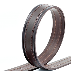 Cinturón de Cuero Genuino de Vaca Marrón Hecho a Medida de Alta Calidad para Hombre, Cinturón de Diseño con Hebilla Personalizada y Longitud a Medida, Hecho a Mano - Product Image 5