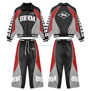 Conjunto Deportivo Personalizado para Hombre, Chaqueta Deportiva con Cremallera, Chaqueta Cortavientos de Nailon, Trajes Deportivos para Hombre - Product Image 2