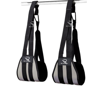 Correas de Cuero Ajustables para Abdominales con Cierre de Hebilla para Gimnasio, Levantamiento de Pesas y Entrenamiento Abdominal en Barra de Dominadas - Product Image 1