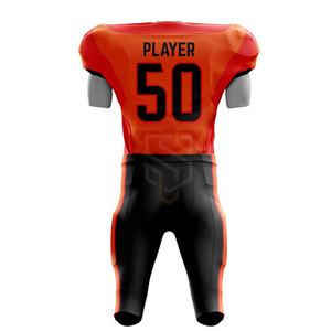 Tenue de football américain unie 100 % polyester respirante de haute qualité unisexe pour adultes, style simple, couleur personnalisable - Product Image 4