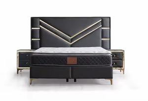 Los mejores juegos de dormitorio de lujo de Natra Furniture, hermosa base para dormir con cama de cabecera - Product Image 3