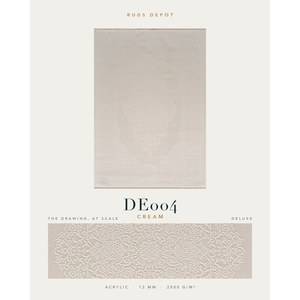 พรมอะคริลิคขายส่ง DELUXE DE004 สีครีม ผลิตด้วยเครื่องจักรแบบตุรกี สำหรับห้องนั่งเล่น โครงการโรงแรม - Product Image 2