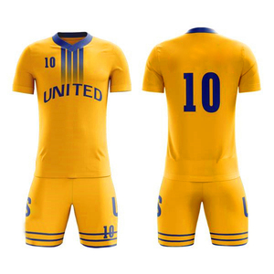 Soccer Uniform out <b>door</b> shirt & short Lightweight Quick Dry 100% Breathable team name <b>number</b> and with custom logo - Product Image 4