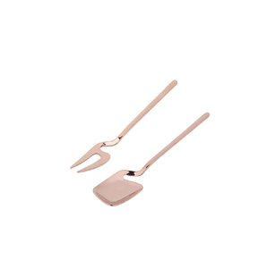 Ensemble de cuillères fourchette à dessert en laiton meilleur design maison table cuillère fourchette en laiton pur pièce de design de style fait à la main - Product Image 5