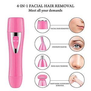 Rasoir électrique rechargeable par USB pour femmes, rasoir portable pour l'épilation du visage, du bikini, du nez, des jambes et du visage, indolore et lavable - Product Image 4