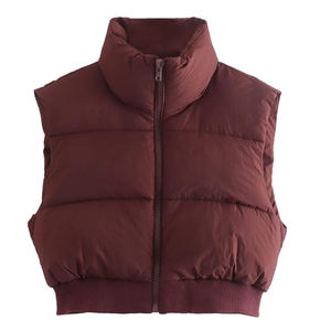 New Winter and Spring Fall All Color Padded Warm Woman <b>Puffer</b> <b>Vests</b> Sleeveless <b>Jacket</b> Lightweight Custom <b>Puffer</b> <b>Vest</b> - Product Image 4