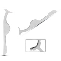 Fournisseur de pinces à épiler en acier inoxydable de haute qualité, pinces à épiler courbées pour volume, outils de précision pour extensions de cils