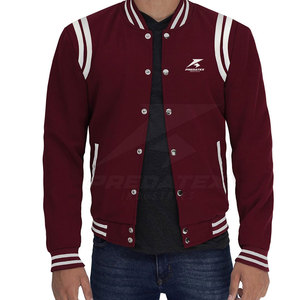 Chaqueta Letterman de Invierno Ecológica y Transpirable con Cuello Alto y Logotipo Personalizado en la Parte Delantera, MOQ Bajo, para Unisex - Product Image 1