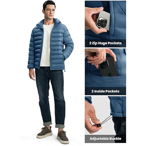 2025 Cálido impermeable ligero aislado invierno prendas de vestir exteriores OEM moda Streetwear a granel proveedor al por mayor - Product Image 3