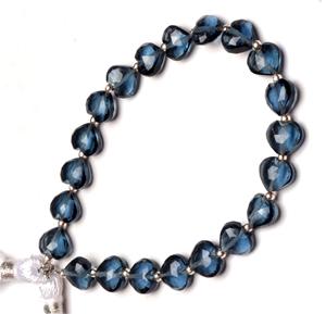 Wholesale Hydro Quartz <b>Stone</b> Beads London <b>Blue</b> Topaz Heart Design for DIY Jewelry Making Bracelet <b>Necklace</b> Handmade Jewelry - Product Image 4