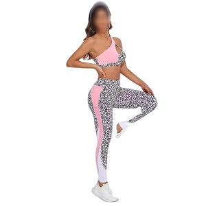 Best Material High Waisted Yoga Set New Design Reversible Sports Bra & Leggings Active Wears Adult Size - Product Image 3