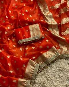 Kora Organza Soie Saree Catalogue Vêtements Indiens Pakistanais Vente en Gros en Inde - Product Image 6
