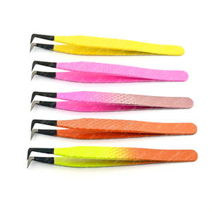 Hot Selling 90 Degree Volume <b>Lash</b> Tweezer Fiber Tip Maga Boot Volume Easy <b>Fan</b> Stainless Steel Russian Volume Surgical Steel - Product Image 3