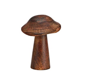 Pièce maîtresse pour table de Thanksgiving avec des champignons en bois naturel parfait pour une ambiance rustique et chaleureuse d'automne - Product Image 3