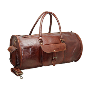 PromotionPakistan hecho producto de alta calidad moda cuero genuino cuero Casual Weekender cuero de viaje - Product Image 2