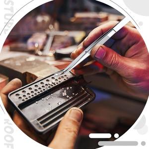 Juego de 1510 Pinzas de Acero Inoxidable de Precisión, Pinzas Multifuncionales de Acero Inoxidable con Puntas Curvas y Dentadas, Herramientas Dentales - Product Image 4