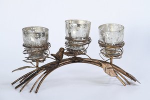 Portavelas caliente muestra de Metal dorado disponible claro vacaciones decorativo hecho a mano boda decoración portavelas 2022 gran oferta - Product Image 5