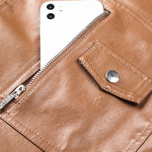 Chaqueta de Cuero para Hombre, Ligera, Transpirable, para Uso en Exteriores, de Invierno, Precio Económico, Superventas - Product Image 3