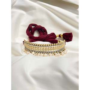 Collar y Gargantilla de Plata 925 en Dos Tonos con Perlas de Imitación y Diseño Floral para Bodas - Product Image 4