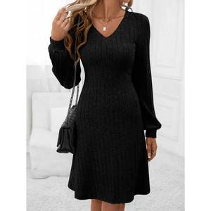 Jupe élégante modeste pour femmes robes de carrière portefeuille personnalisées pour dames longueur genou robes florales décontractées Vente en gros - Product Image 2