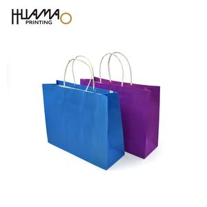 Eco-friendly Custom Solid Color <b>Paper</b> Bags with Handles for Clothing & Snack Shopping Retail Packaging Custom your own logo - Product Image 4