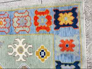 Alfombra Anudada a Mano de Diseño Moderno, Personalizable, Hermosa, con Colores Vibrantes, Patrón Turco Persa, Pelo Afelpado - Product Image 2