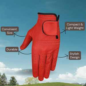 Premium Feel Cabretta Leather Golf Gloves With Custom Logo Printing Tag Label Embroidery <b>And</b> Packaging For Golf Brands - Product Image 6