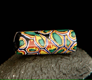 Cuentas de cristal de Murano Millefiori venecianas antiguas multicolores para manualidades creativas y fabricación de joyas - Product Image 1