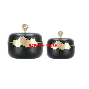 Ustensiles de cuisine en métal de forme ronde, ustensiles de cuisine Hotpot dernière arrivée en gros, Casserole classique élégante avec support de conception de Rose - Product Image 6