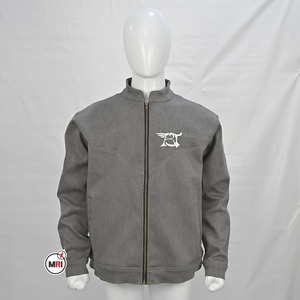 Veste mince à col montant avec logo brodé de style sportif de haute qualité New Street Cropped Zipper Casual Top Up Vestes pour hommes - Product Image 1