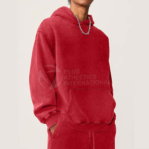 Sudaderas con capucha de lavado ácido para hombre, ropa de calle Vintage mezclada de algodón con diseño de manga larga, sudaderas con capucha de lavado ácido para hombre a la moda - Product Image 5