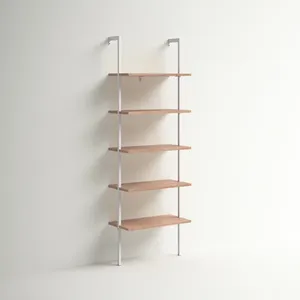 Mounted Floating <b>Shelves</b>, Set of 3 Durable <b>Shelf</b> High Quality 3-Tier in Black Wood New Industrial Black Metal Frame in Wholesale - Product Image 2