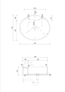 Lavabo Ovalado Individual de Superficie Sólida Moderna de Alta Calidad de Fábrica en Vietnam (Marca Hi-Macs) - Product Image 5
