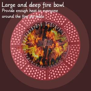 Modern Solid Construction India Iron <b>Fire</b> Pit Natural <b>Gas</b> <b>Portable</b> Outdoor Warmth Garden Decoration Patio Use up to 9999 BTU - Product Image 3