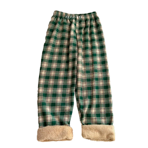 Pantaloni Casual Termici a Quadri con Doppio Rivestimento 100% Cotone Antipiega Bicolore Lavaggio Personalizzabile Logo Cerniera Pieghevoli - Product Image 2