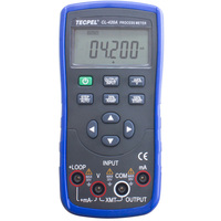 Calibrador de Procesos Digital Portátil TECPEL CL-420A de 5 Dígitos, Salida de Voltaje/Corriente de 24V CC (0.1-22mA), Alimentado por Batería de 9V, IEC1010