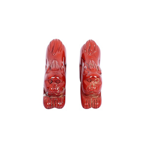 2 uds 113cts lote jaspe rojo forma De León lote de piedras preciosas talladas piedras preciosas sueltas para la fabricación de joyas anillo de piedra pendiente - Product Image 1