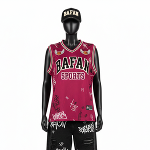 Camiseta de Baloncesto para Mujer, Malla de Poliéster de Alta Calidad, 180 GSM, Absorbe la Humedad, Panel Lateral con Logotipo Personalizado Impreso, Algodón - Product Image 1