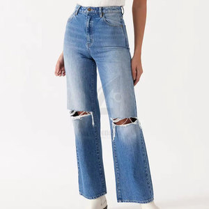 กางเกงยีนส์เอวสูงทรงสกินนี่ผ้ายืดเข้ารูปแฟชั่นลำลองสำหรับผู้หญิง ผลิตโดยอเล็กซานเดรีย อินดัสทรีส์ - Product Image 1