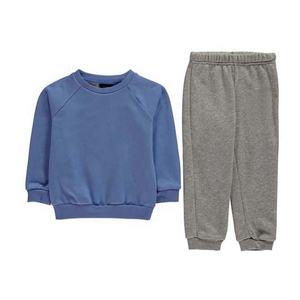 Prix de gros Survêtement de sport uni pour enfants et jeunes garçons, pour l'école et la gym, design 2-en-1, écologique - Product Image 2