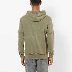 OEM vêtements pour hommes sweatshirts à capuche lavage à l'acide style personnalisé pull hiver coton polaire Streetwear respirant homme sweats à capuche - Product Image 2